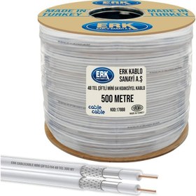 Resim Cable Cable RG58 U4 Mini Çiftli Anten Kablosu -500M 