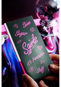 Resim Sgirls- Sert Kapak Planlayıcı Defter 8,5x18,5 Cm , 100 Gr. 80 Yaprak Ivory. Siyah 