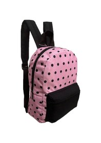Resim Su Geçirmez Siyah Benekli Desenli Mini Sırt Çantası Pembe 