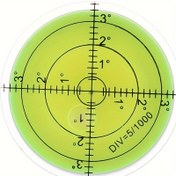 Resim 1 adet 60x12mm/2.36 * 0.47in hassas dairesel balonlu seviye ölçüm aracı hediye 