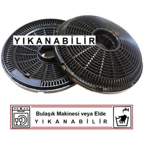 Resim Arçelik ADE 606 G (8896161100) Davlumbaz için YIKANABİLİR Karbon Filtre 2-3 YIL Kullanılmaktadır 