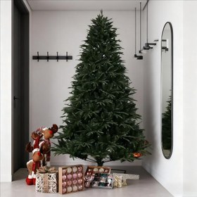 Resim 210cm 2100 Dolu Dal Dört Ayaklı Sağlam Noel Ağacı, Mağaza ve Oturma Odası Dekorasyonu İçin Uygun, Süsler Dahil, Gömme Noel Ağacı, Büyük Noel Ağacı, Masaüstü Noel Ağacı, Mevsimsel Sergi, Tatil Dekorasyonu, Geleneksel Tatil, Bayramlık Görüntü,Klasik Ağaç,Geleneksel Tasarım,Plastik Ağaç,Bayram Ağacı 