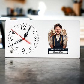 Resim Karikatürlü En İyi Erkek Terzi Masa Saati 