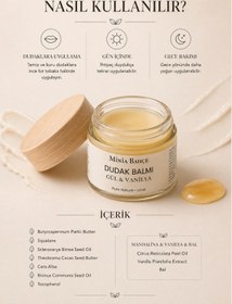 Resim Gül & Vanilya Dudak Balmı Doğal Nemlendirici Ve Besleyici Dudak Bakımı 10 Ml 