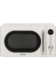 Resim Simfer 4605 20Litre Retro Mikrodalga Fırın Dijital Krem 
