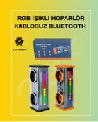 Resim Techno Stock Şeffaf Gövdeli RGB Işıklı Bluetooth Hoparlör – Taşınabilir ve Güçlü 
