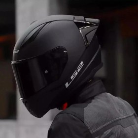 Resim LS2 Rapid 2 Mat Siyah Kapalı Kask Polikarbonat Malzemeden Nefes Alabilen Özellikler ile 1350 gr 