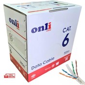 Resim Onli 305Mt 23AWG UTP CAT6 Network Kablosu Gri Yerli Üretim 