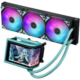 Resim Asus Rog Ryuo Iv 360 Argb Hatsune Miku Edition 360mm Siyah Azaz3asu0066 