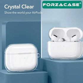 Resim Airpod Pro uyumlu Şeffaf Anahtar Askılıklı Bluetooth Kulaklık Kılıfı - FC567 