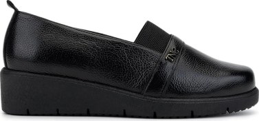 Resim Tamer Tanca Kadın Hakiki Deri Siyah Floter Casual Ayakkabı 1095 Sz504 Bn Ayk Sk25-26 Sıyah Fltr Siyah 