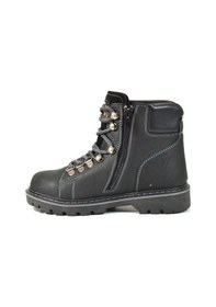 Resim Richy Hakiki Yağlı Deri Siyah Fermuarlı Ortopedik Erkek Çocuk Bot (452878284) Siyah 