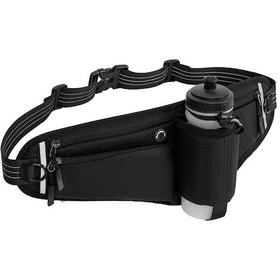 Resim Yaleker Siyah Su Kettleli Spor Bel Çantası - Su Geçirmez, Ayarlanabilir Kemerli, Unisex Outdoor Koşu, Yürüyüş, Bisiklet Çantası Siyah 