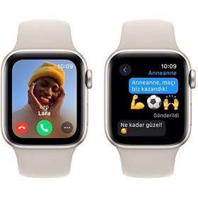 Resim Apple Watch SE 2 (2023) GPS 40 MM Alüminyum Kasa S/M Akıllı Saat (Apple Türkiye Garantili) 