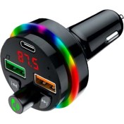 Resim Sprange Sft-1 Rgb LED Işıklı Pd 25W Qc + 3.1A Çift Usb/tf/bt/fm Bluetooth Fm Transmitter 