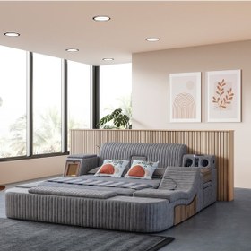 Resim Eymense Sunline Akıllı Lüx Karyola Kahve 