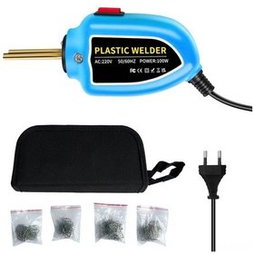 Resim Samdoo 100w Plastik Kaynak Makinesi, Hızlı Isınan Otomobil Tampon Tamir Seti, 200 Adet Çivi İle Baskı Pens Ve Bıçak Dahil 