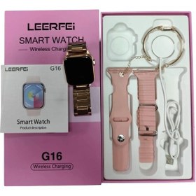 Resim Leerfei G16 Mini Amoled Kadın Saat + 3 Kordonlu Bileklik (İthalatçı Garantili) 