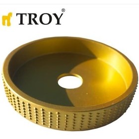 Resim Troy 25091 Avuç Taşlama İçin Ahşap Törpüleme Oyma Diski, 115mm 