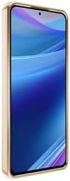 Resim m.tk moveteck Xiaomi Redmi Note 14 4G ile Uyumlu Kılıf, Tam Kamera Korumalı, Metalik Renkli Kenar, Yumuşak Şeffaf Silikon, Lensli, Lila 