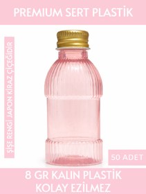 Resim Sizeuyduk Japon Kiraz Çiçeği Rengi Boş Plastik Şişe 50 Adet 50 ML Kolonya Söz Nişan Düğün Nikah PAW18AltınKpk 