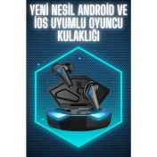 Resim Techno Stock Wireless Gaming Kulaklık Mikrofonlu Bluetooth Oyuncu Kulaklığı 