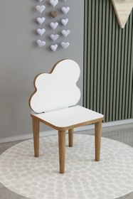 Resim Yoko Home Beyaz Ybulut Çocuk Masa Sandalye Takımı Aktivite Masası Çalışma Masası 1 Adet Masa 1 Adet Sandalye 