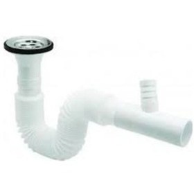 Resim Körüklü Sifon Standart Ø 32 Lik Çamaşır Makinesi Tahliye Çıkışlı Ekonomik 