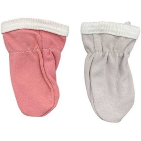 Resim Sebi Bebek Eldiveni 0-3 Ay 9903 Bordo-gri Bordo - Gri 