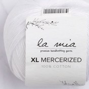 Resim La Mia XL Mercerized Beyaz El Örgü İpi - 2 - 33759 