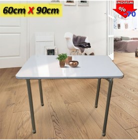 Resim Depolife Yemek Masası Katlanır Bahçe Masası Yemek Masası Masası 60X90Cm 