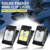 Resim 1 adet MACROCOSM Güneş Klips Işık - Şarj Edilebilir, Hareket Sensörlü Bahçe Lambası, Ayarlanabilir Parlaklık ve Açı, 3 Stil Mevcut, 3 Mod, IP65 Su Geçirmez, Yol, Bahçe, Yürüyüş Yolu, Veranda, Çim Aydınlatması, Veranda Aydınlatması | Şık Dış Mekan Işığı | Dayanıklı Plastik Lamba Şefferi 