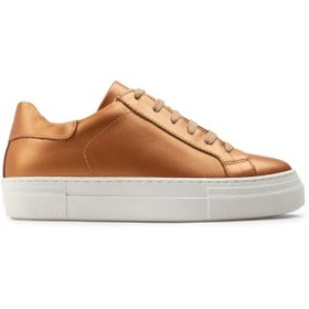 Resim Deery Hakiki Deri Bronz Rengi Sneaker Kadın Ayakkabı Bronz 