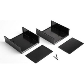 Resim Elektronik Proje Kutusu (Ölçüleri: 126X137X82Mm) - Siyah 
