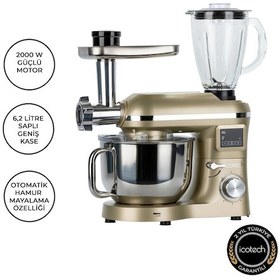 Resim Icotech SM50 2000W 6.2 L Pro Hamur Yoğurma Makinesi 