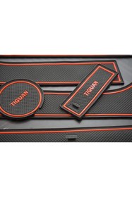 Resim Volkswagen Tiguan Dk Tuning Volkswagen Vw Tiguan Mk1 2007-2017 Araç Içi Silikon Kaymaz Ped Kaplama Seti 