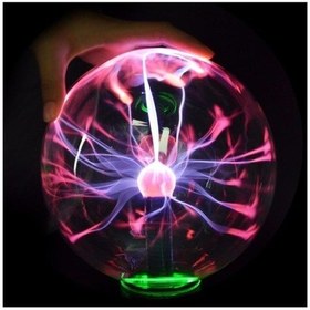 Resim Orta Boy Plazma Küresi - Tesla Plazma Lambası 22x13 Cm Çok Renkli 