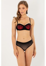 Resim Miorre Push-up Dolgulu Straplez Sütyen Takım 001 