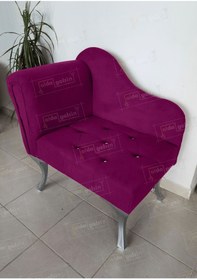 Resim aldagelsin Yeni Model Tekli Köşe Koltuğu Josefin Bench Gümüş Ayak 