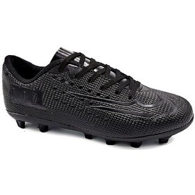 Resim Erkek Futbol Krampon Siyah Spor Ayakkabısı Siyah 
