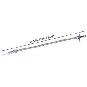 Resim Supermarket1 Gm Th350 Th400 700r4 Şanzıman İçin Paslanmaz Çelik Transmisyon Yağ Ölçer, Alüminyum Kafa Ve Dokuma Kasa 