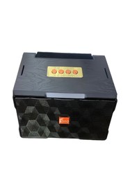 Resim FEPE Gerçek Ahşap Taşınabilir Şarjlı Bluetooth Hoparlör Subwoofer Ses Sistemi 