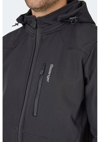 Resim Slazenger Harmonıc Erkek Kapüşonlu Fermuarlı Siyah Yelek Siyah 