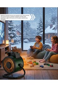 Resim FaroxTech 3000W PTC Seramik Elektrikli Isıtıcı - Havayı Kurutmayan Sağlıklı ve Sessiz Fanlı Soba 