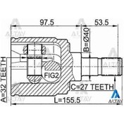 Resim Aks kafasi İç accord 03-08 sol 32x40x27 44310-s9a-300 