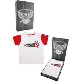 Resim Beşiktaş Beyaz Bebek T-shirt Ahşap Kutulu 