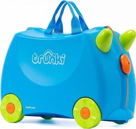 Resim Trunki Mavi Terrance Çocuk Bavulu Outlet 