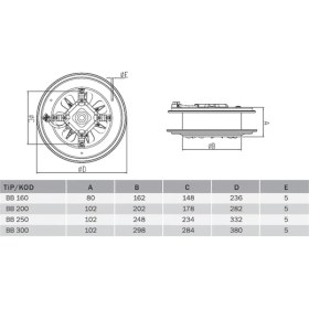 Resim Bahçıvan Bvn Bahçıvan Bb 250 Aksiyel Baca/duvar/pencere Aspiratörü (890M³/H) 
