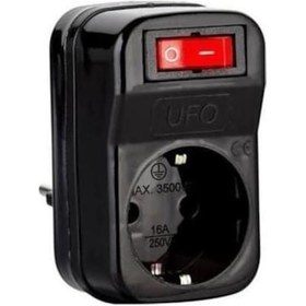 Resim Umut Ufo Tekli Anah. Akım Koruma Priz End-8065 