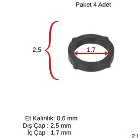 Resim Plakalı Eşanjör Oring Conta Seti 4 Ad. 25 17 0,6 